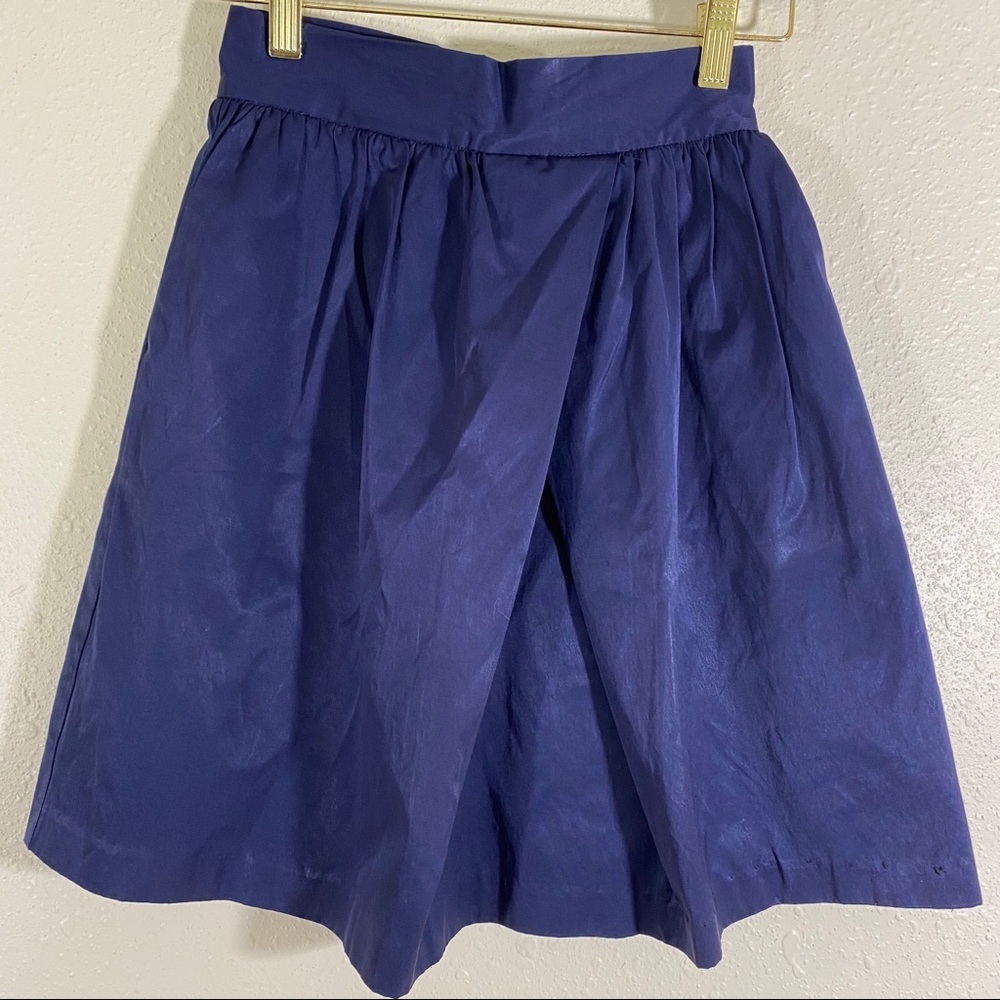 H&M Woman’s Pleated Skirt Navy blue size 2 Full Skirt